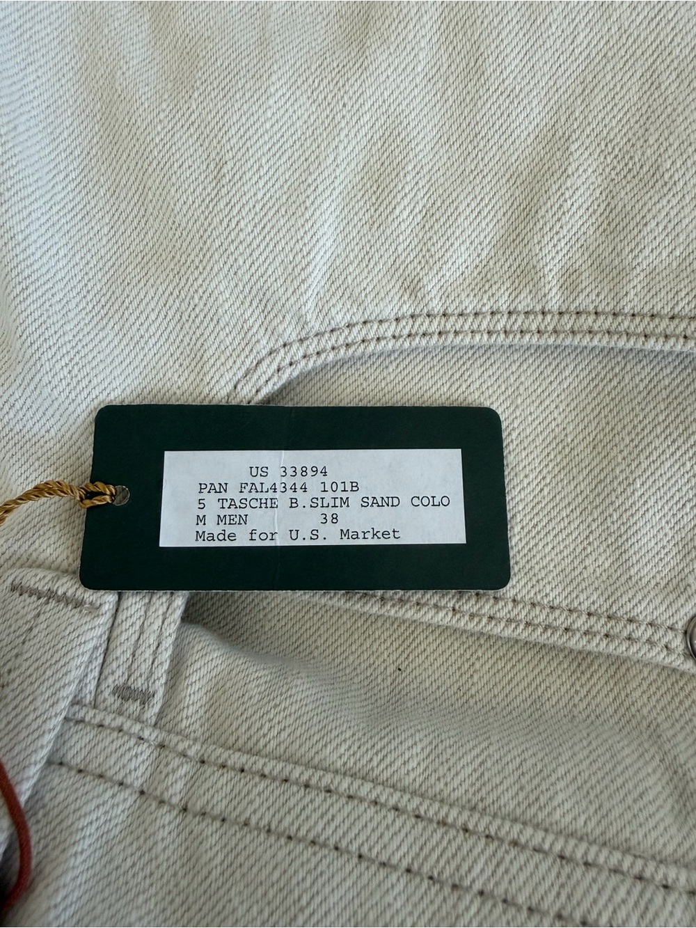 Loro Piana Men's Slim Straight Jeans 5 pocket size 38 IT